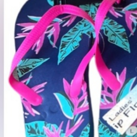 CUTE OLD NAVY Sandals Tropical NEW Flip Flop Shoes Size 10 M Womens - Picture 3 of 5